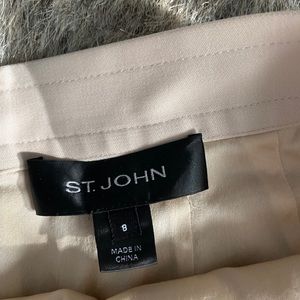 St. John beige pencil skirt size 8